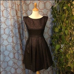 Shoshanna Copper / Black Sleeveless Cocktail Dress Size 0